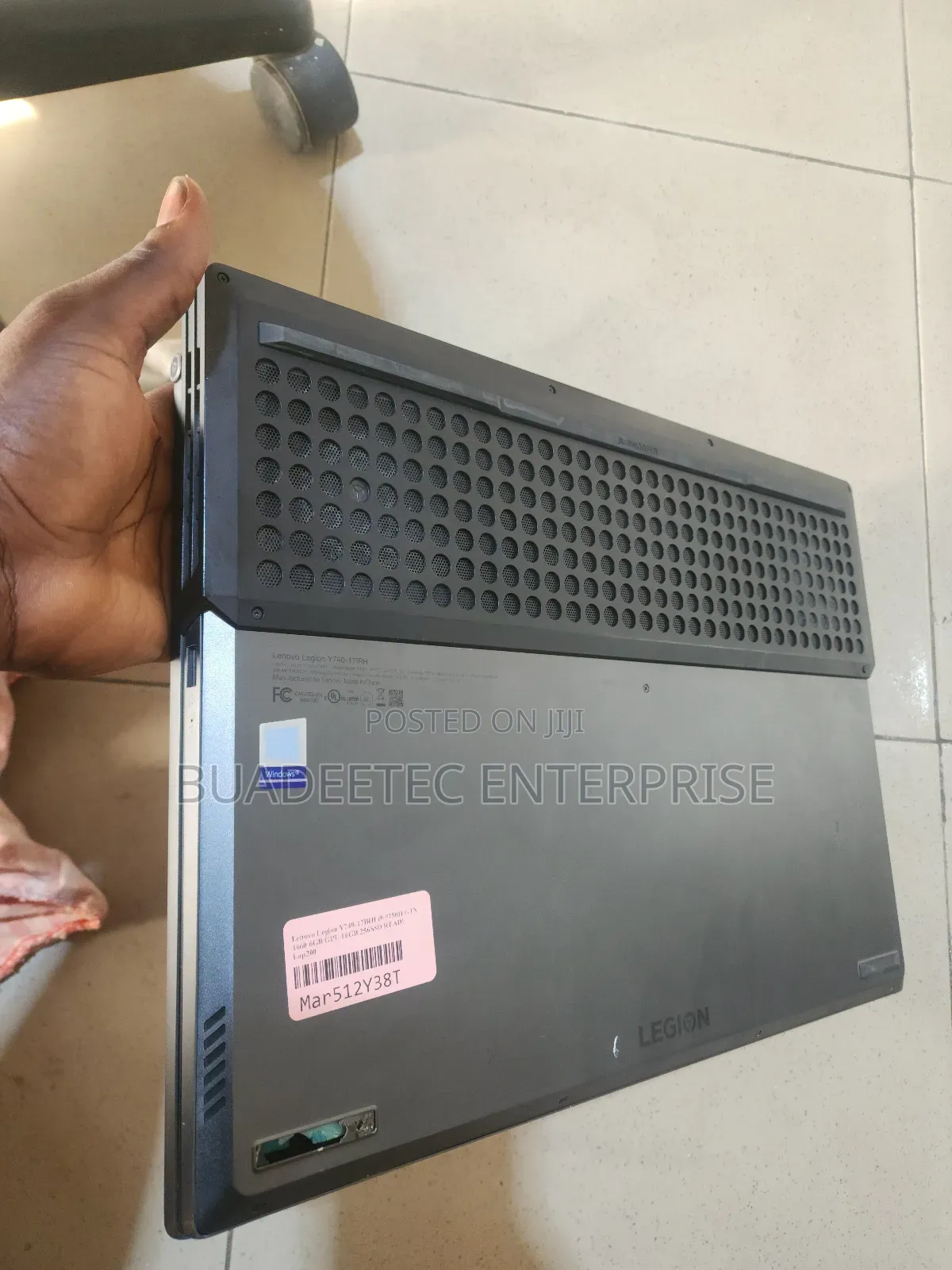 Laptop Lenovo Legion Y740 16GB Intel Core I7 HDD+SSD 256GB