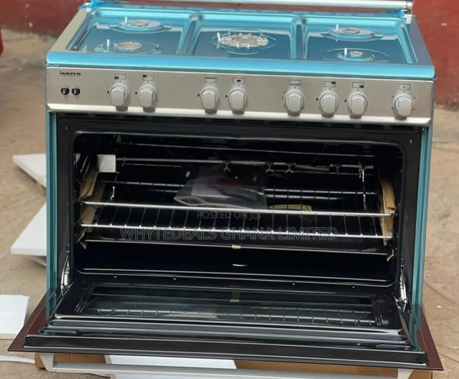 Innova Gas Cooker| 5~Burners| Oven| Grill| Stainless Steel