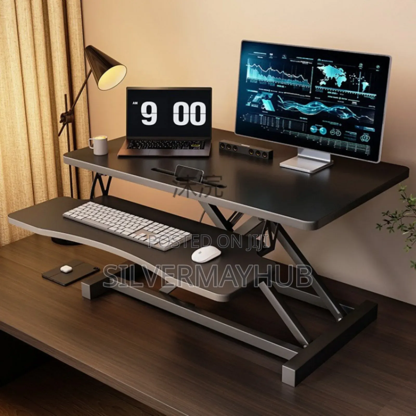 Height Adjustable Sit Stand Workstation Desk