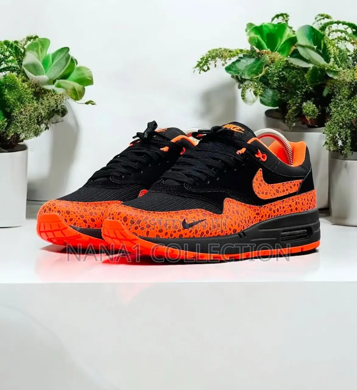 Nike Air Max 1 Black and Orange