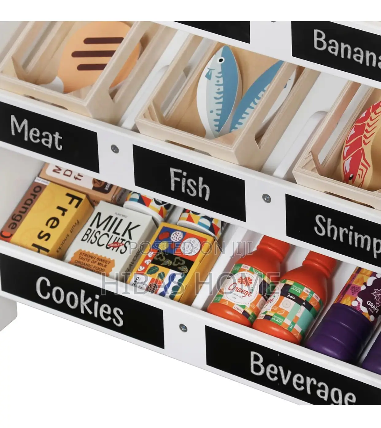Kids Preschool Pretend Play Wooden Supermarket,Cash Register