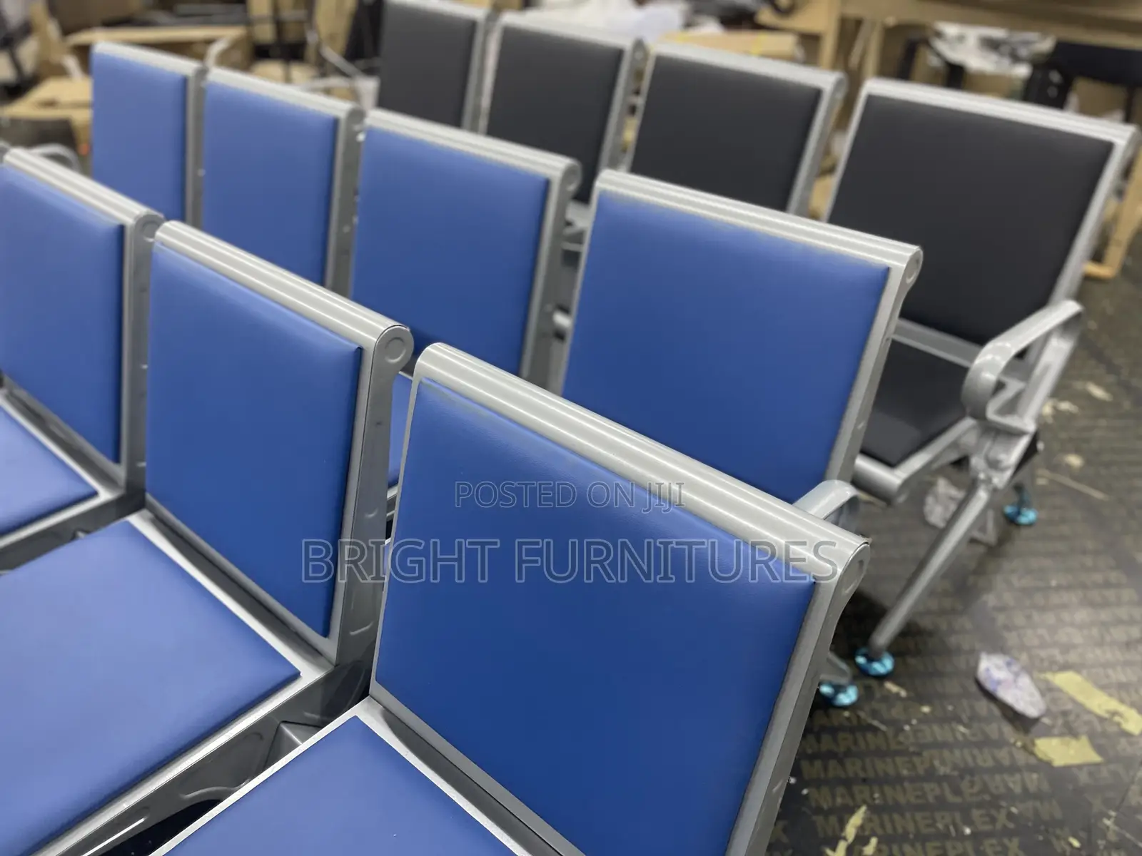 Quality Imported Metallic (4in1) Waiting Chair