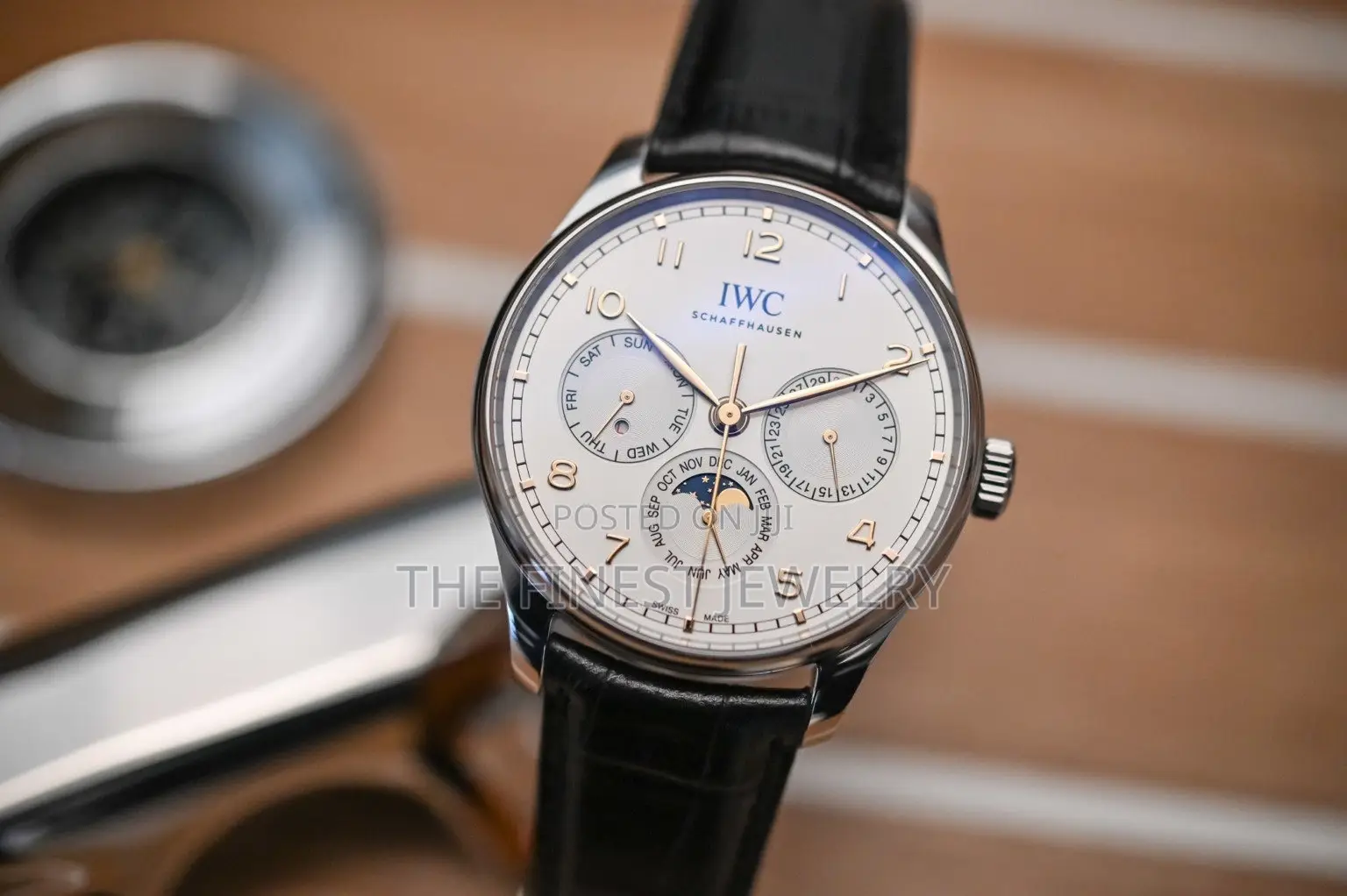 Iwc Men’S Watch Black Strap