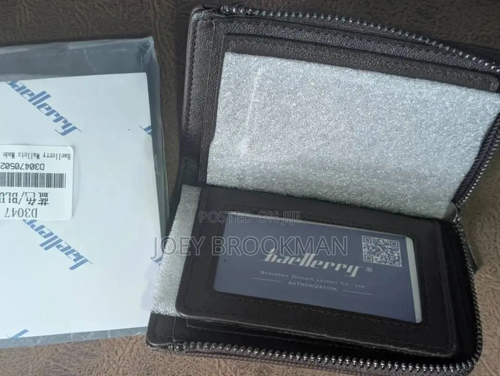 Baellerry Rfid Simple Simple Men Zipper Wallets Luxury Brand