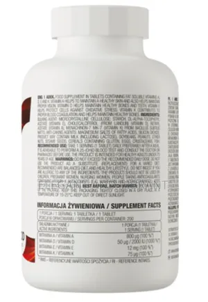Vitamin A, D, E And K Complex Supplements.