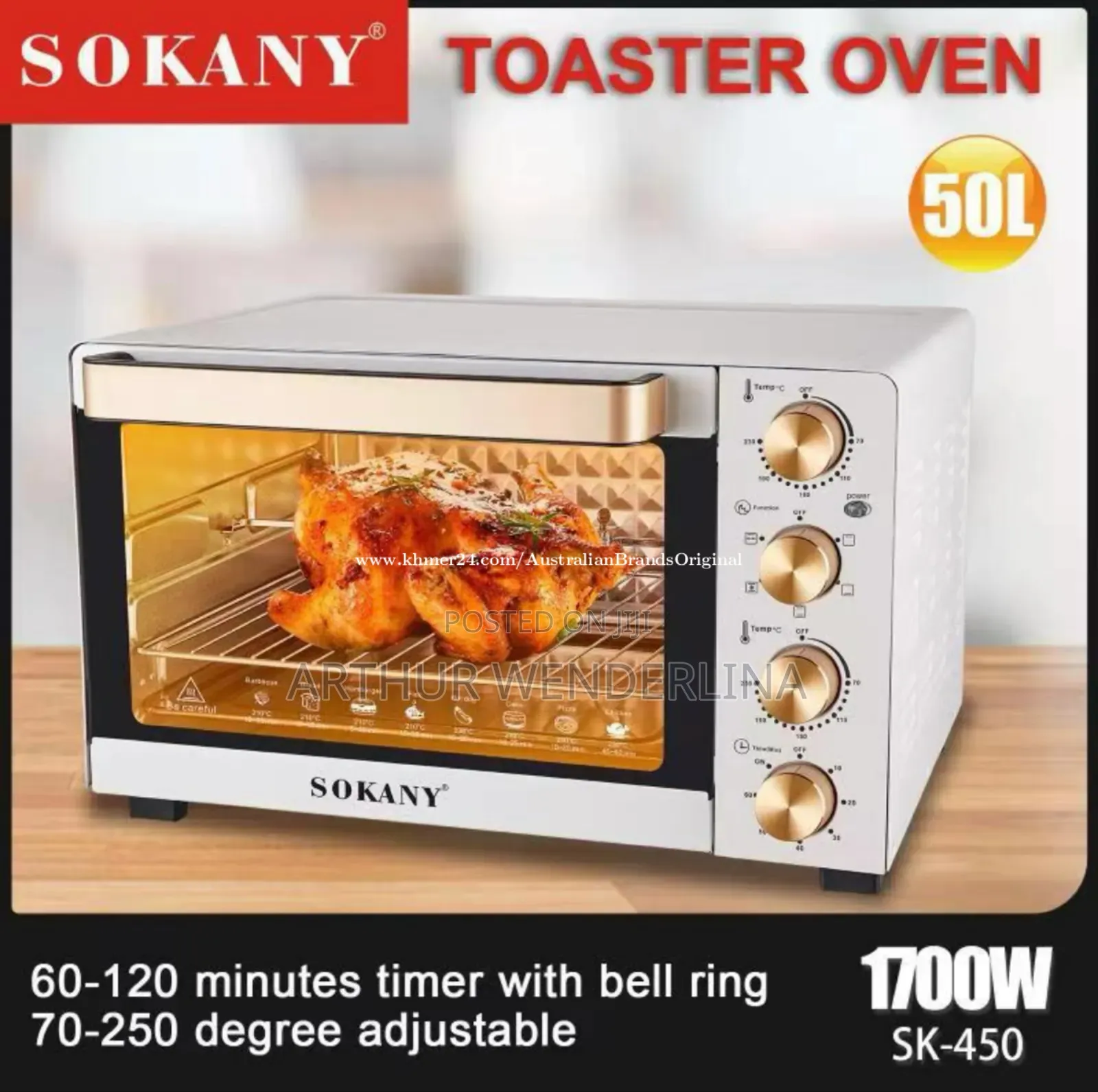 Sokany 50liters Toaster Oven