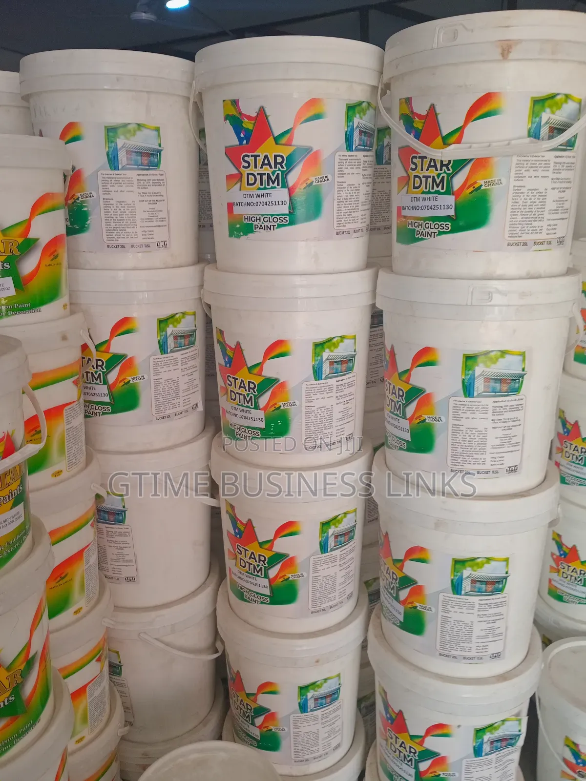 Star Paints In All Colours (Acrylic, Semi Gloss, Dtm) - 20l