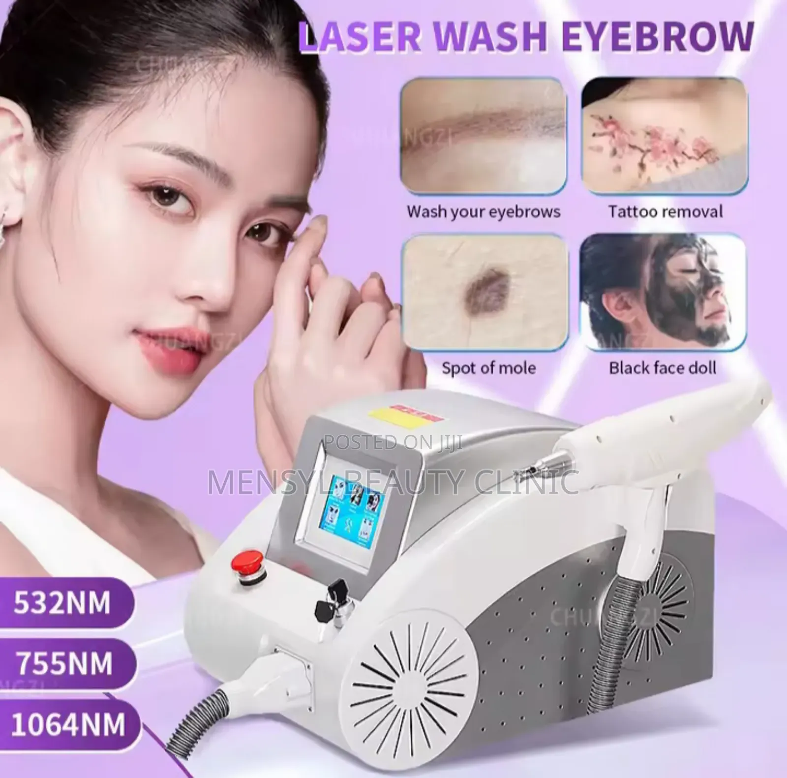 Q-Switched Lasers for Stretch Marks Tattoo Removal Machine