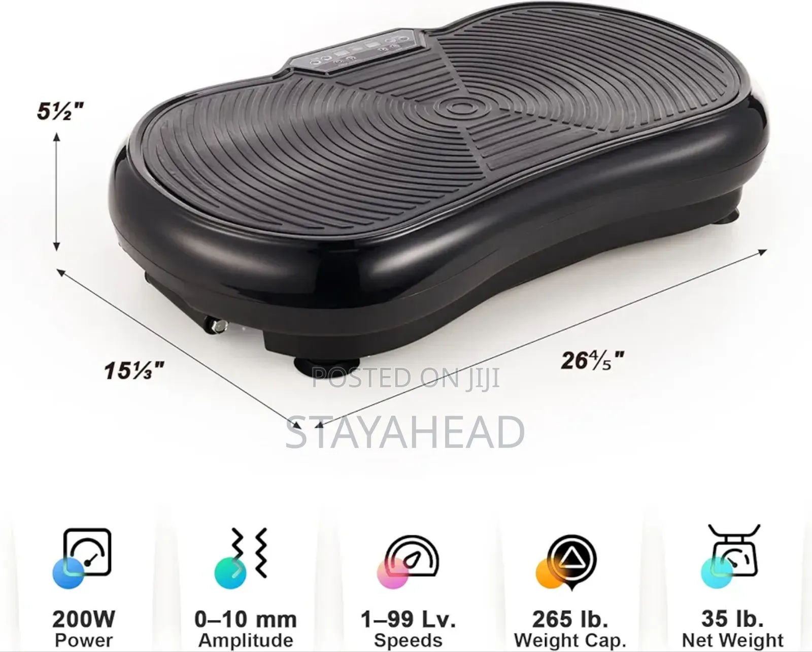 Squarevibro Maxi Vibration Plate | 99 Speed Levels