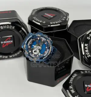 Blue Black Case Gshock Sports Watch