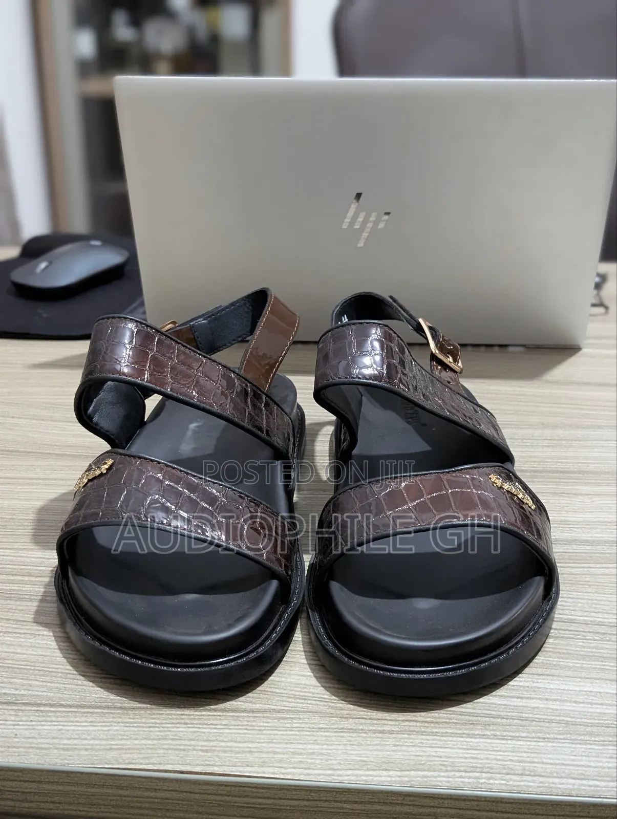 Patent Leather Men's Sandals