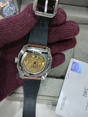 Iwc Elegant Leather Watch for Gents