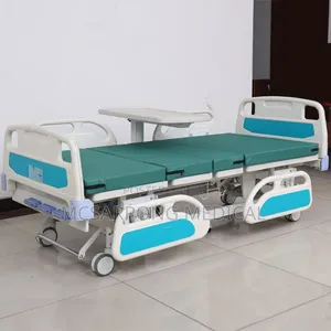 Hospital Bed With Mattress And Iv Pole