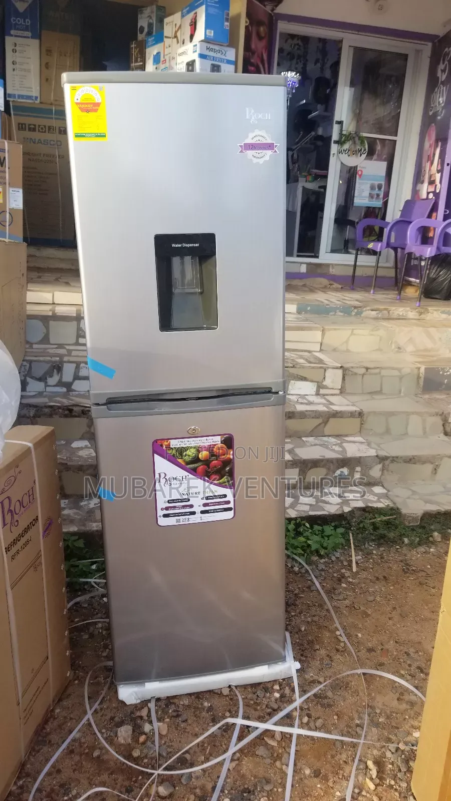Roch 246l Bottom Freezer Fridge With Dispenser