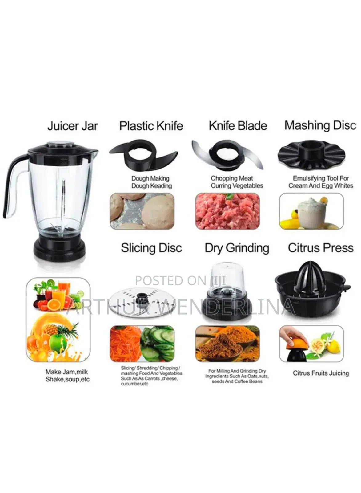Sonifer Food Processor 9 in 1