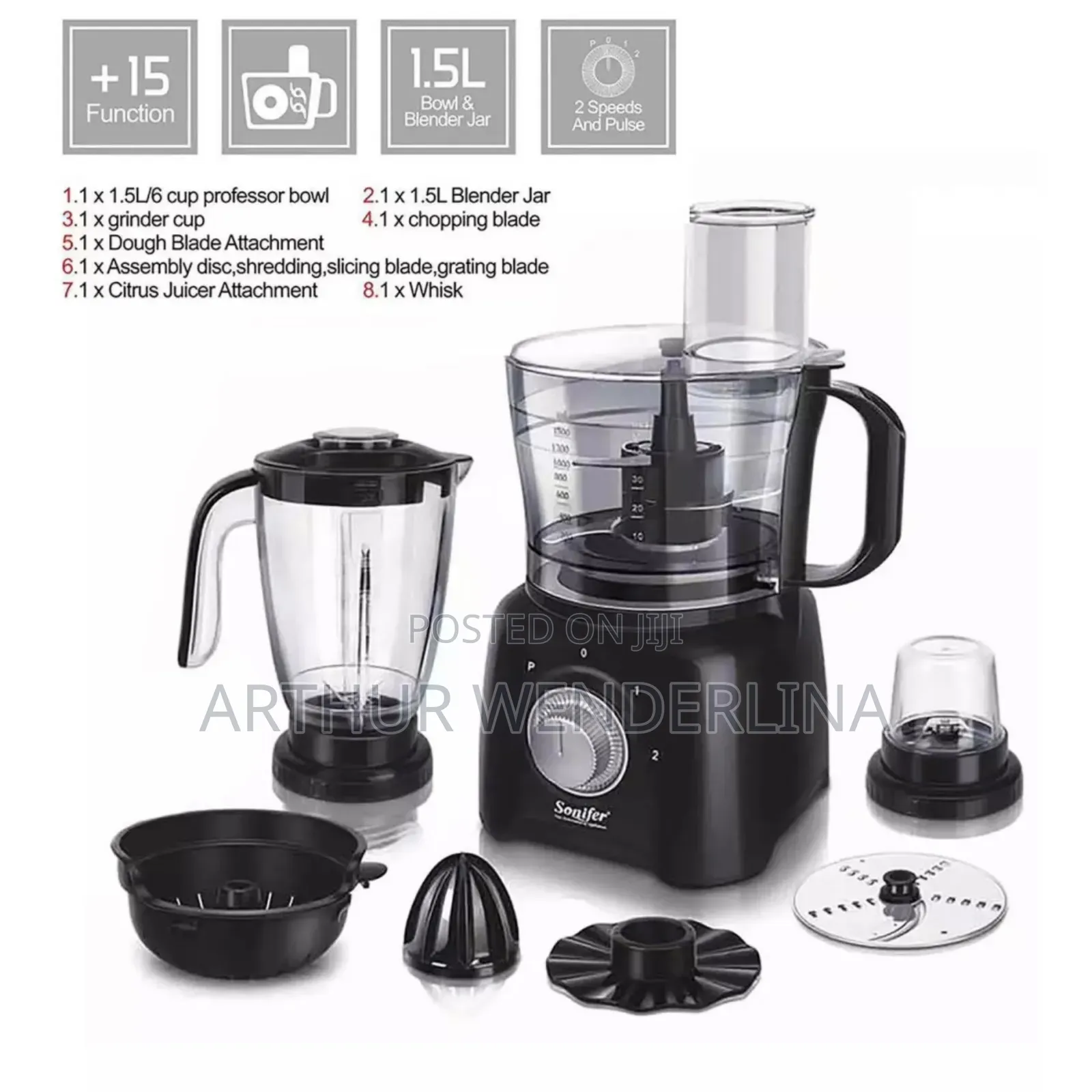 Sonifer Food Processor 9 in 1