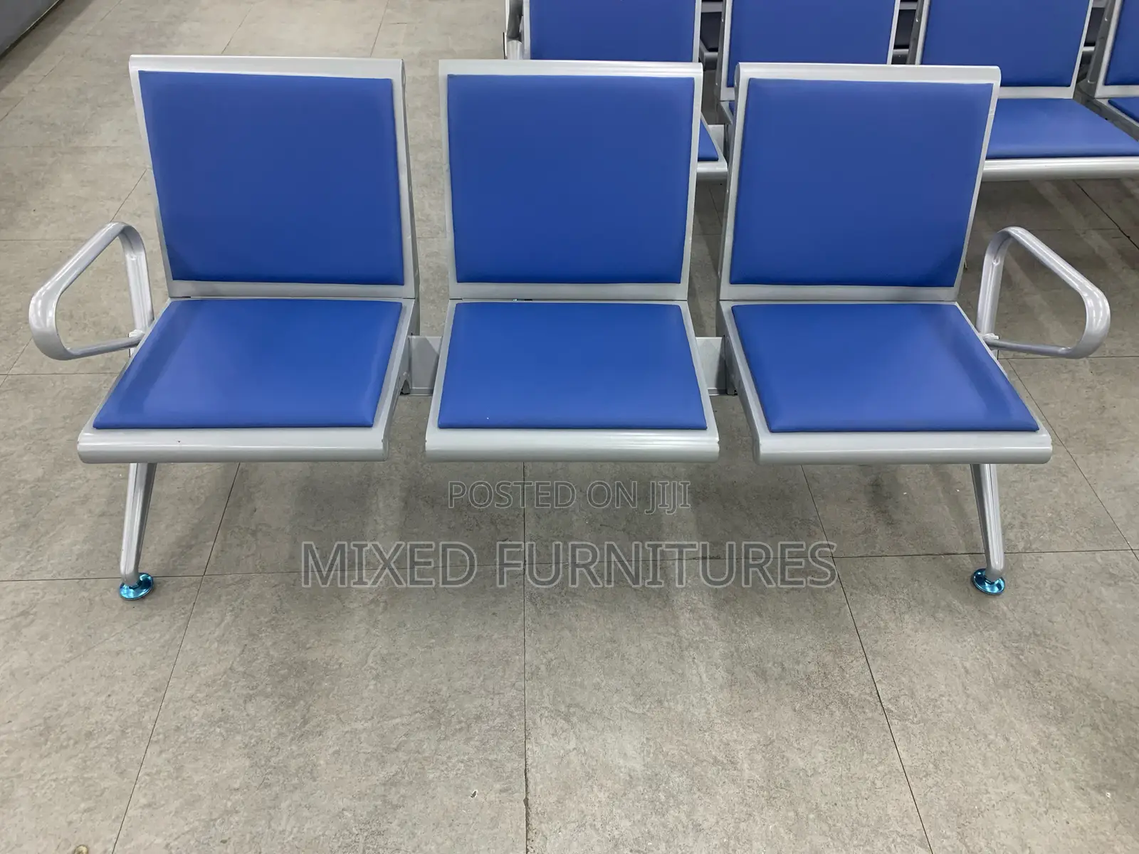Leather Waiting Chair 3 Seater