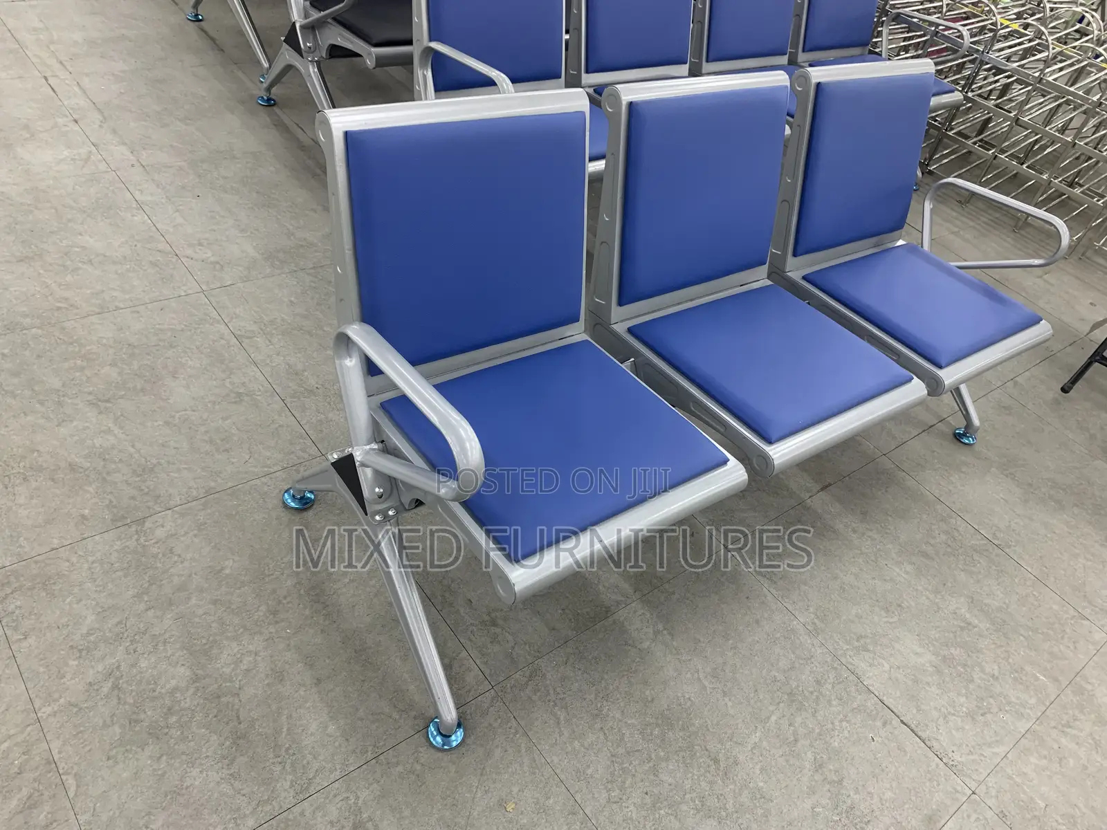 Leather Waiting Chair 3 Seater