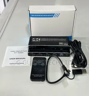 Usb 3.0 Video Capture Card, Hdmi Switcher With Audio 3x1