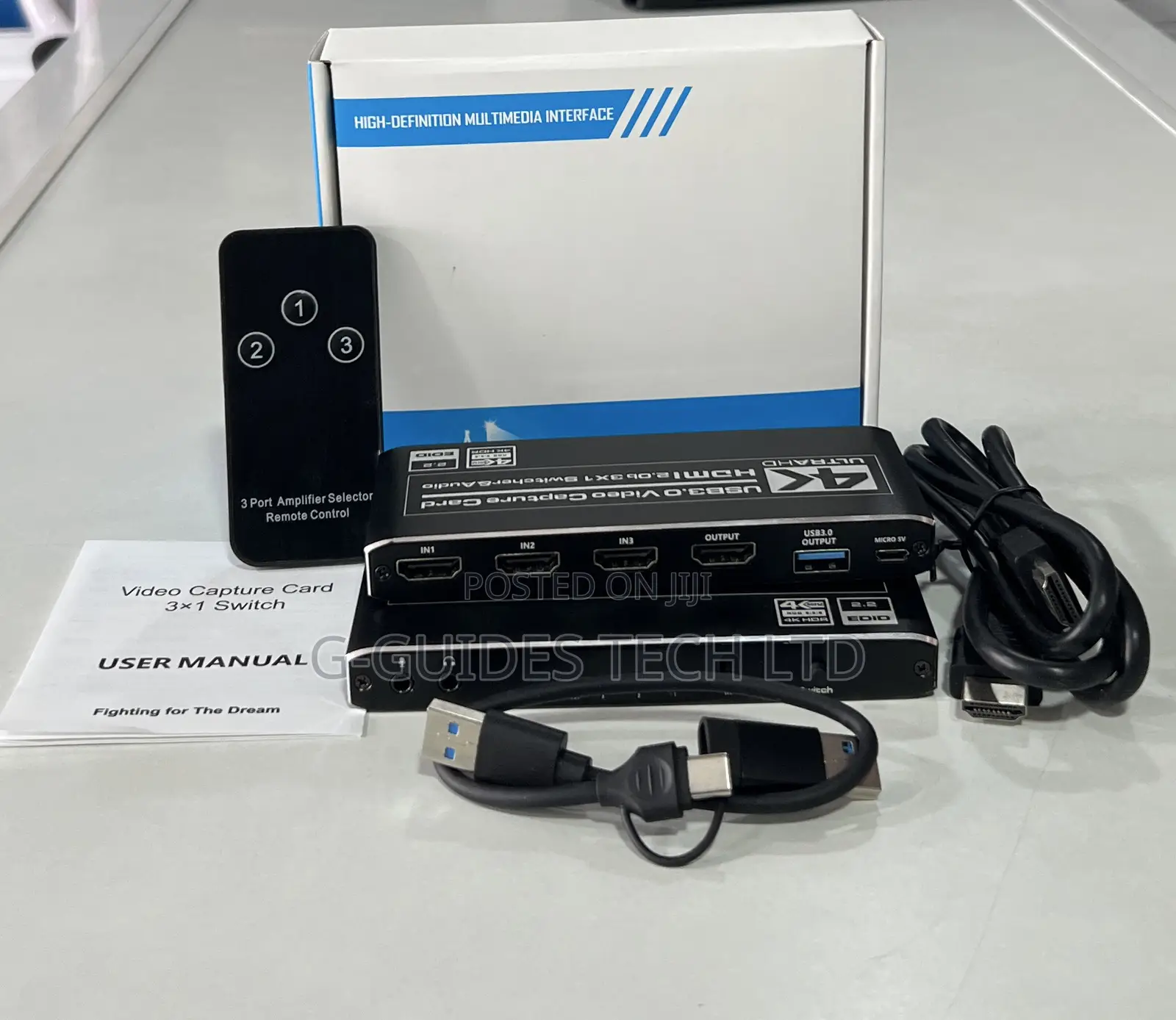 Usb 3.0 Video Capture Card, Hdmi Switcher With Audio 3x1