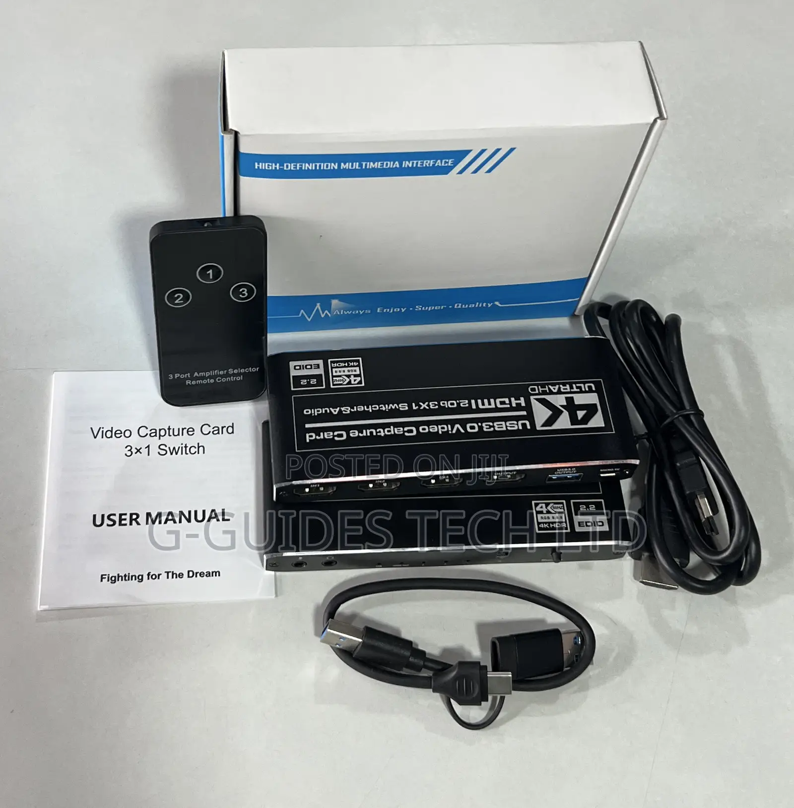 Usb 3.0 Video Capture Card, Hdmi Switcher With Audio 3x1