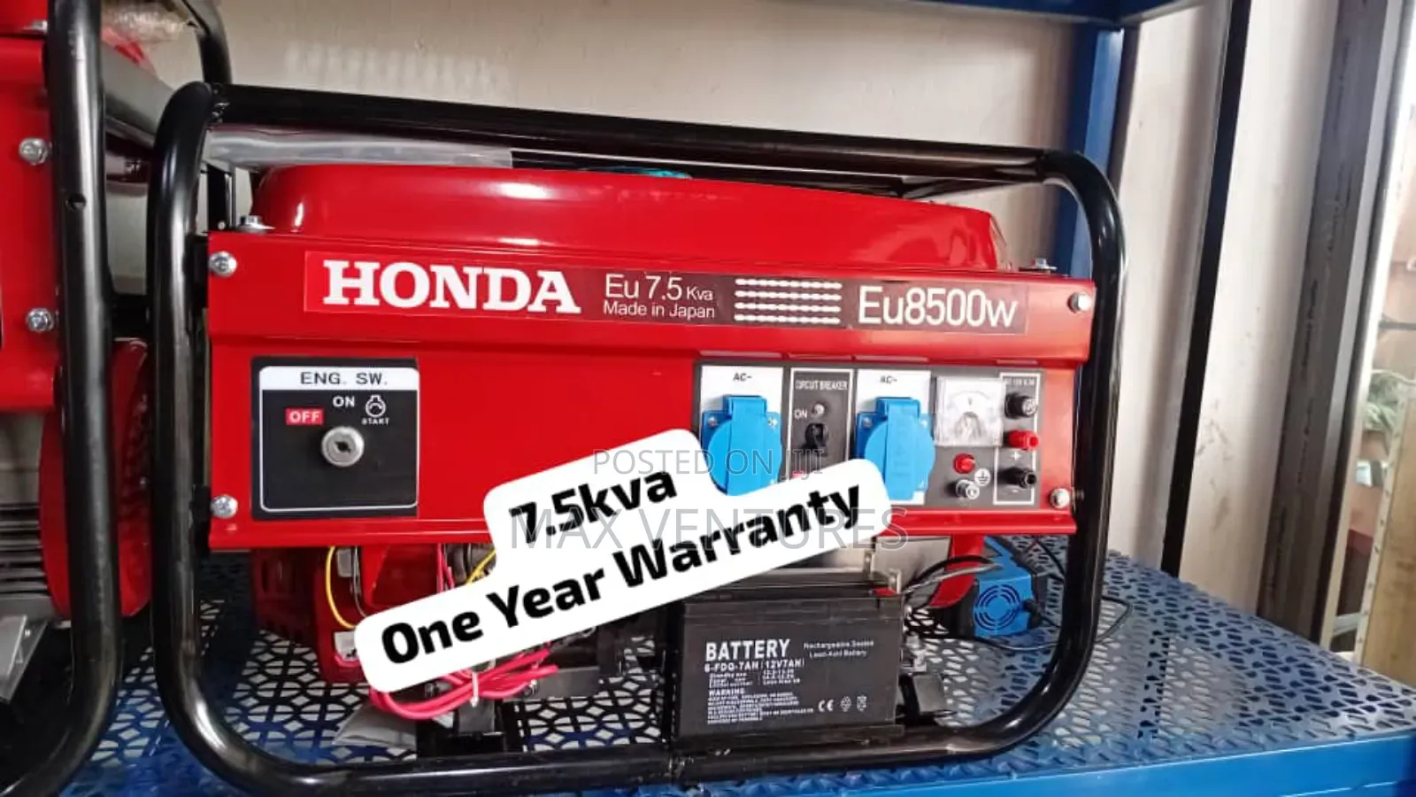 Corrosion Proof Honda 7.5kva Gasoline Generator