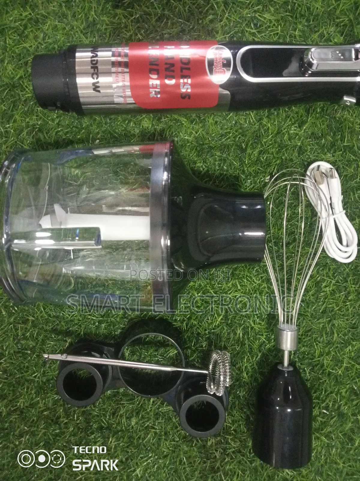 Breakthrough Hand Blender Wadfow 100w Cordless Hand Blender
