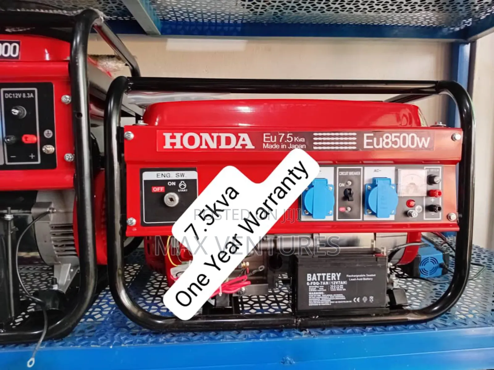 Battery Backed 7.5kva Gasoline Generator