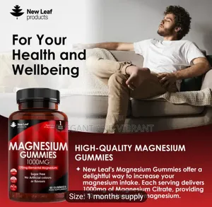 Magnesium Citrate Gummies High Strength 1000mg Sugar Free