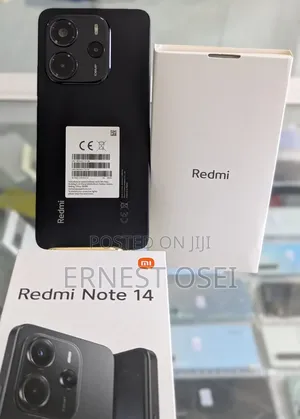 New Xiaomi Redmi Note 14 4G 256 GB Black
