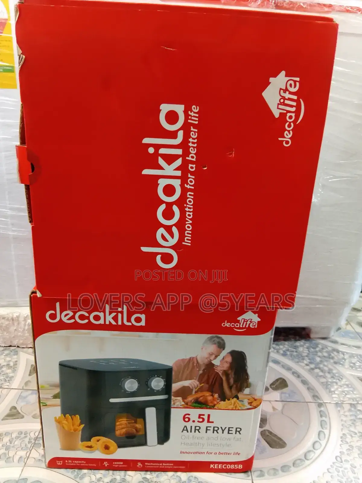 Elite Decakila Oil-Free and Low Fat Decakila 6.5l Air Fryer