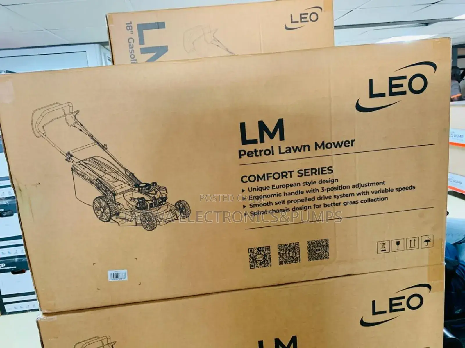 Powerful _4hp Lawn Mower Leo Brand