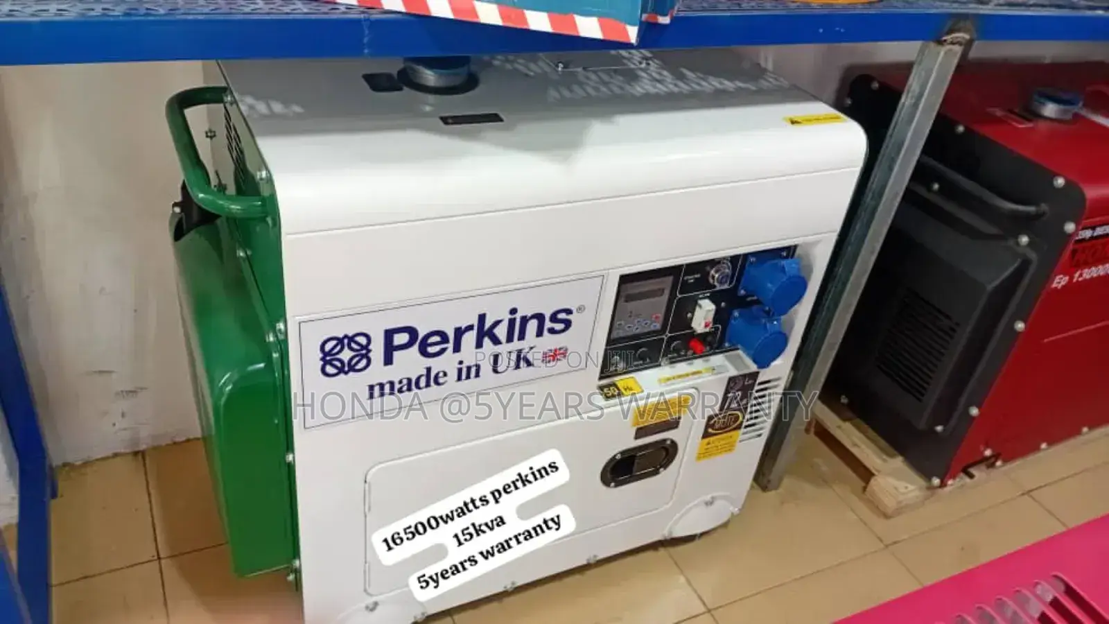 Correct Protection System Perkins 15kva 16500watt Generator