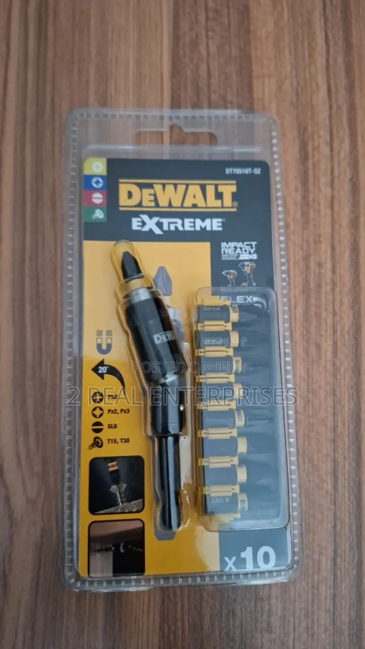 Dewalt Extreme Impact Torsion Bit Set X 10 Dt70518t-Qz