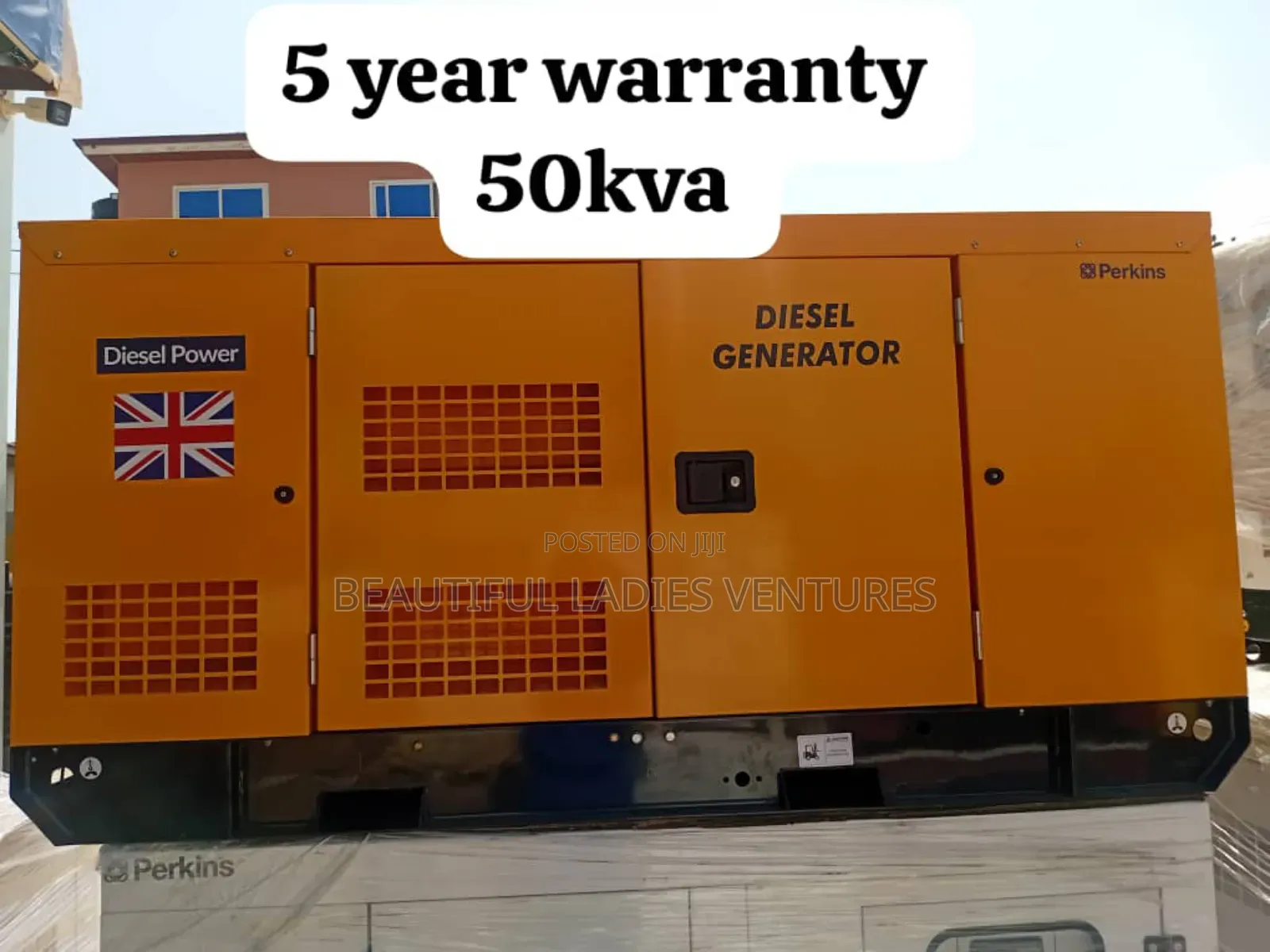 Power Up 50kva Perkins Diesel Silent Generator Uk 50kva