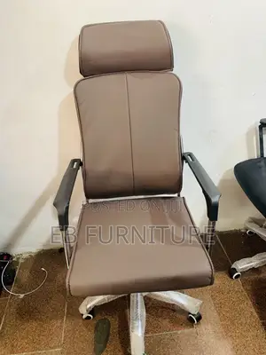 Leather Headrest Office Chair