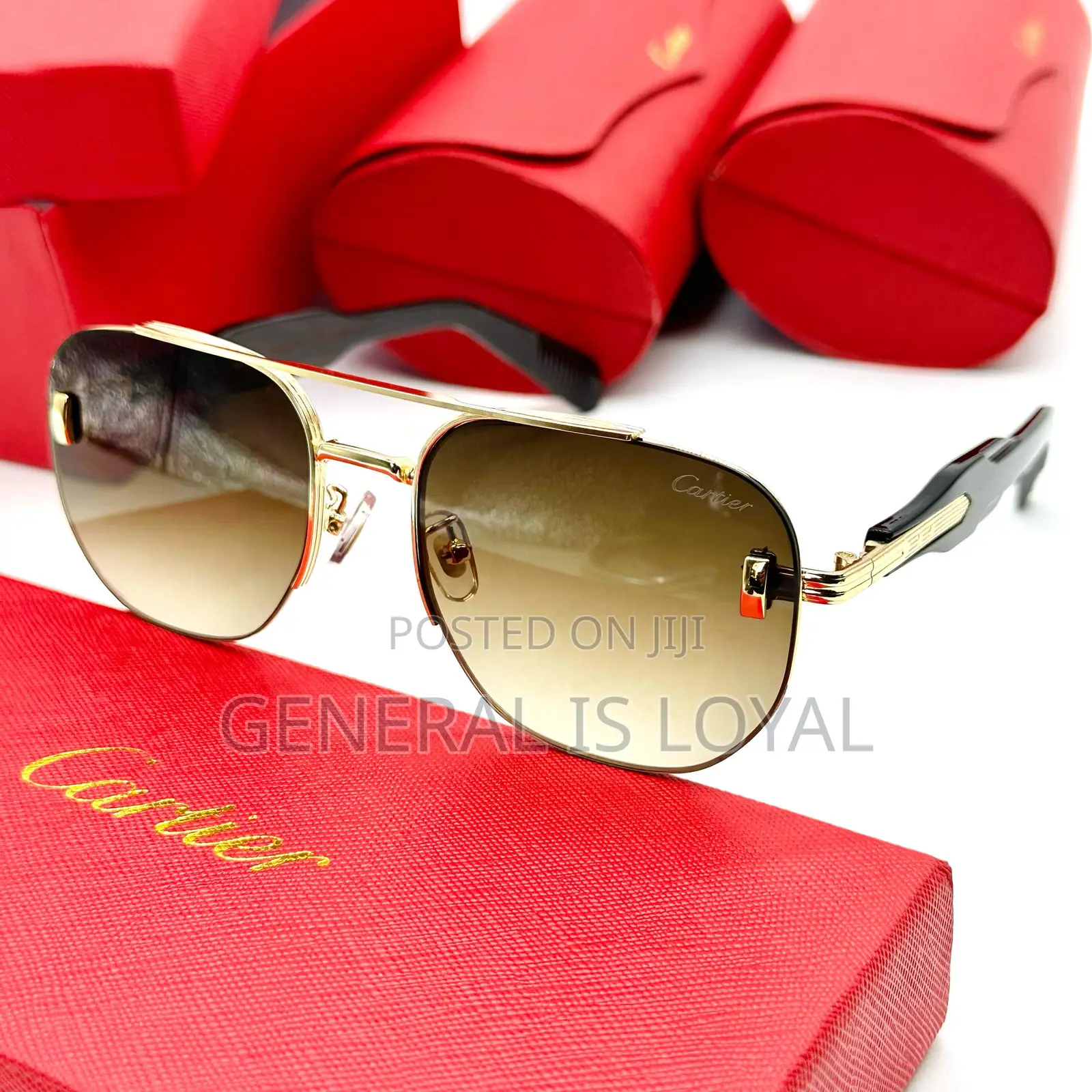 Cartier Blue Frame Sunglasses