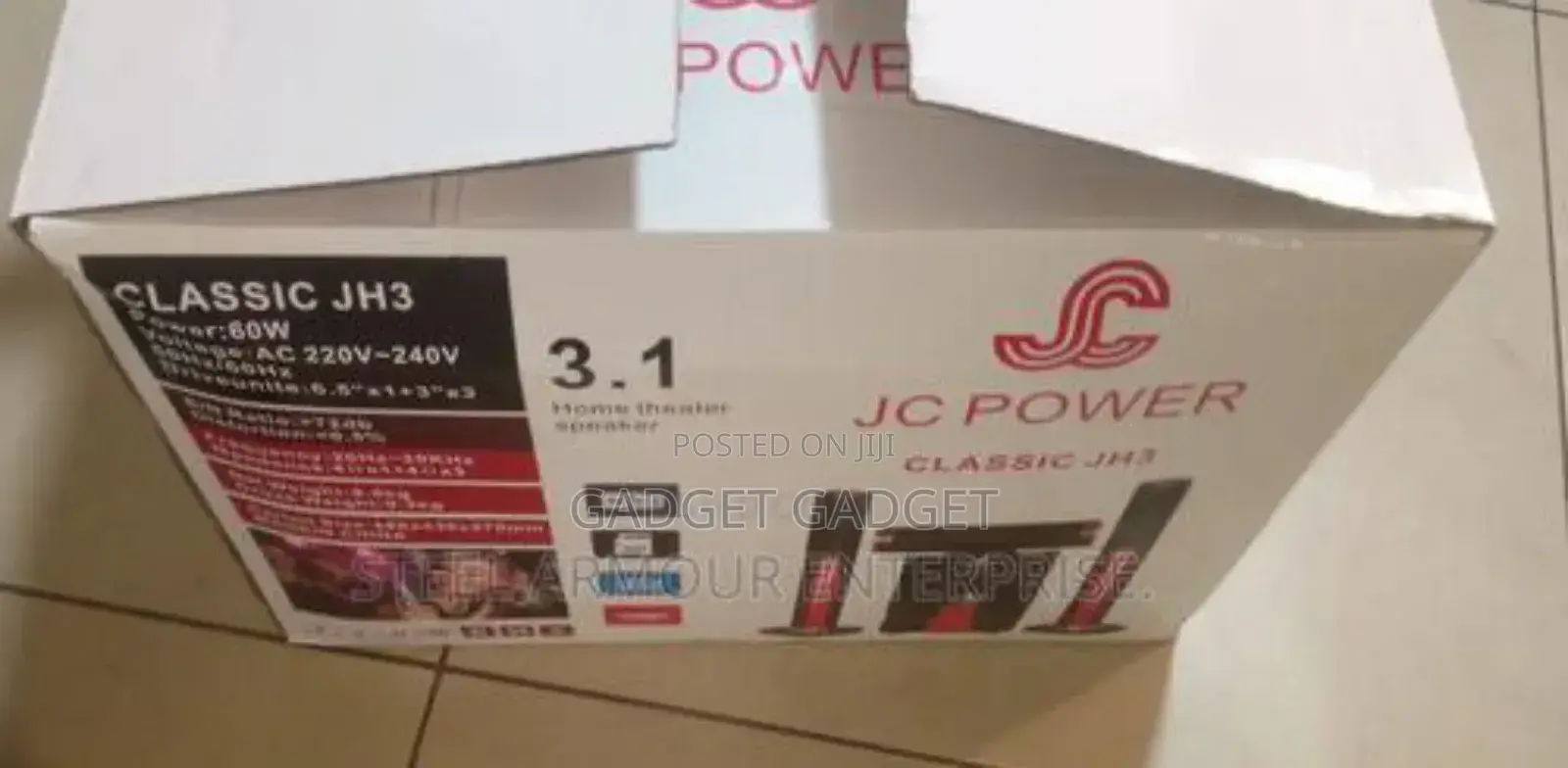 Jc Power Classic Jh3 3.1 Channel Home Theater System