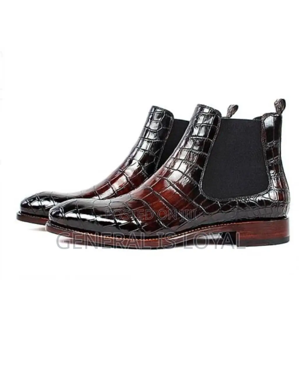 Zara Alligator Chelsea Boots