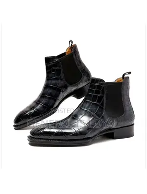 Zara Alligator Chelsea Boots
