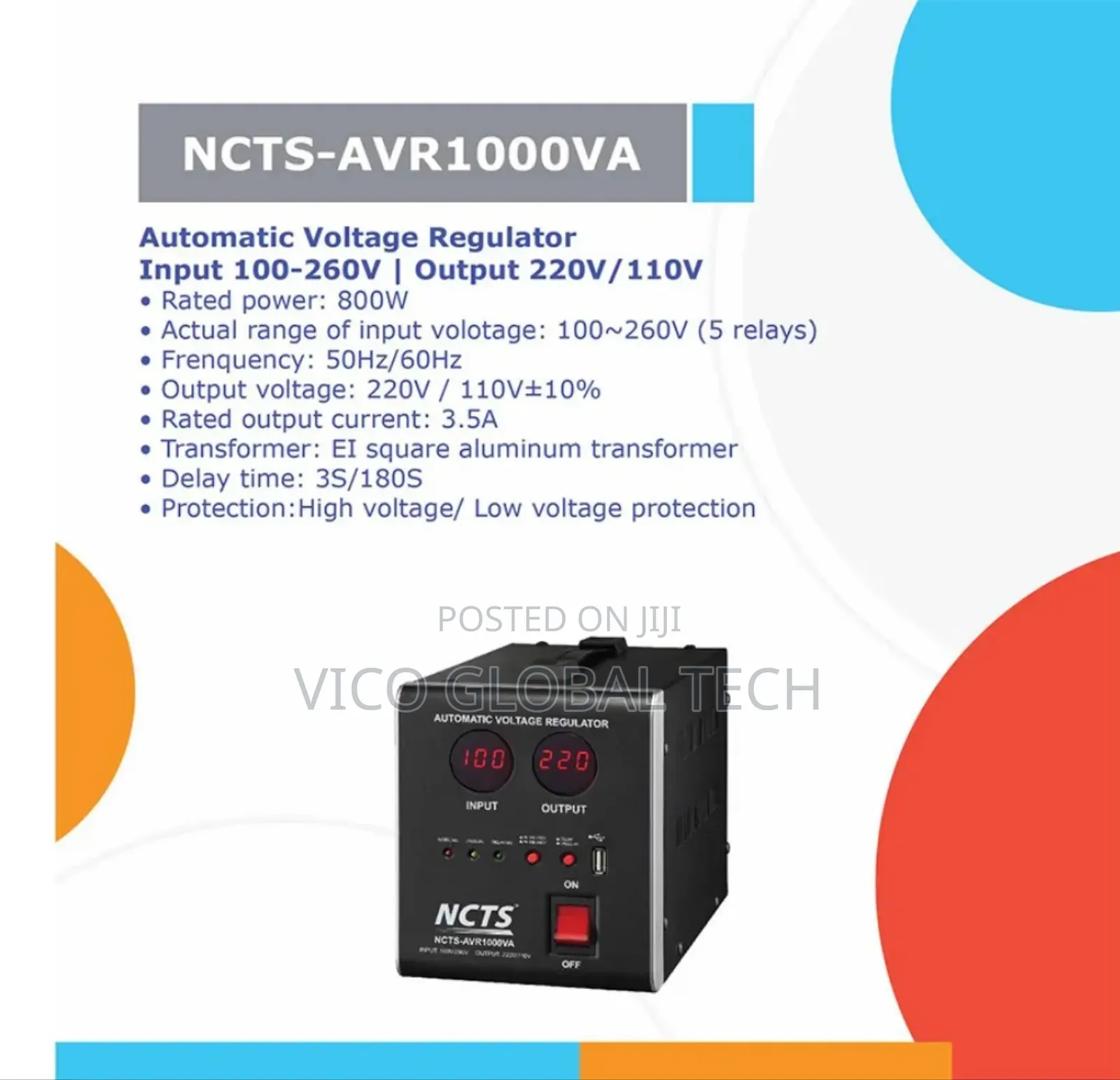 NCTS Avr1000va