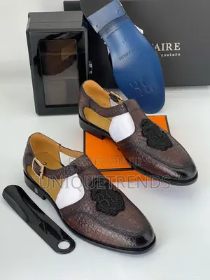 Original Billionaire Leather Shoe Sandals (Coffee)