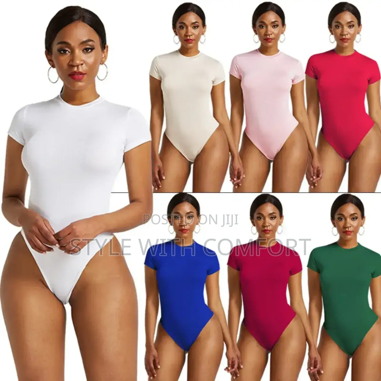 Stretchy Short Sleeve Ladies Bodysuit .Size: Uk8-16