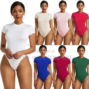 Stretchy Short Sleeve Ladies Bodysuit .Size: Uk8-16
