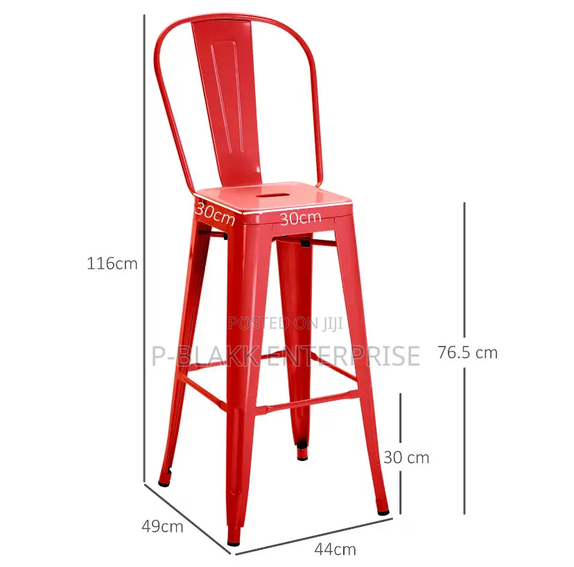 Bar Chair With Long Back Rest