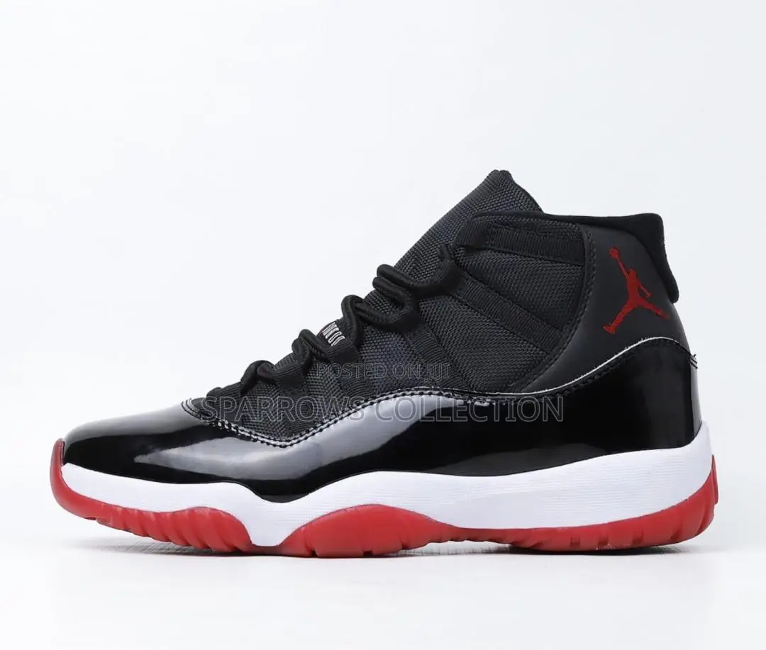 Air Jordan 11 High Tops Black and White