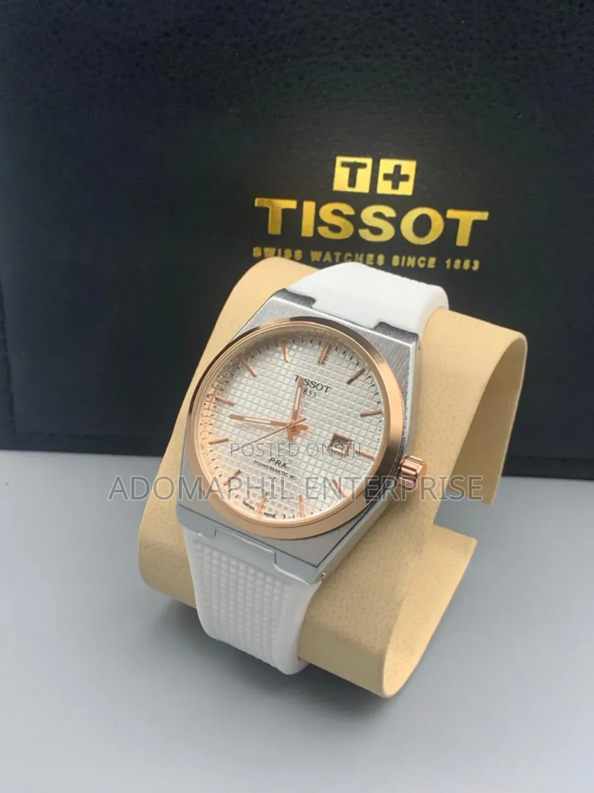 Anti-fade Tissot Powermatic Rubber Strap Watch Swiss Made