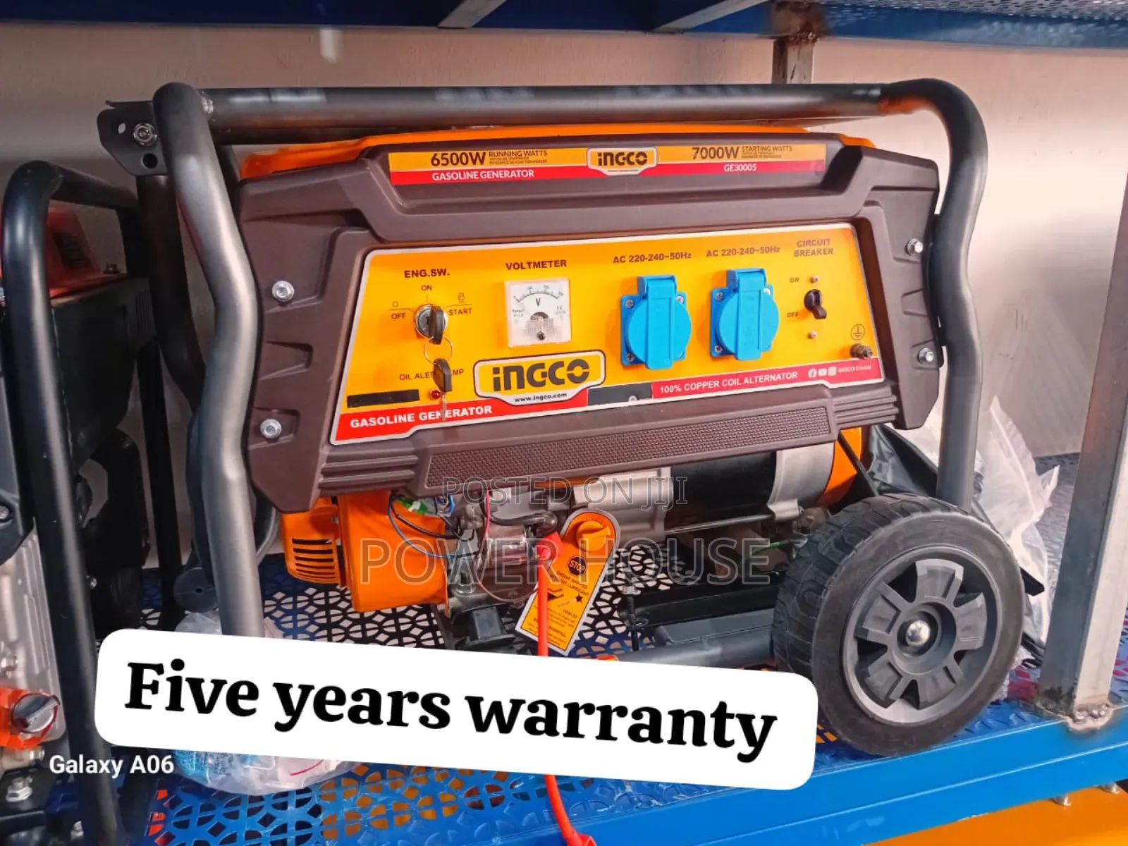 Auxiliary 7.5kva 8500watts Petrol Ingco Generator