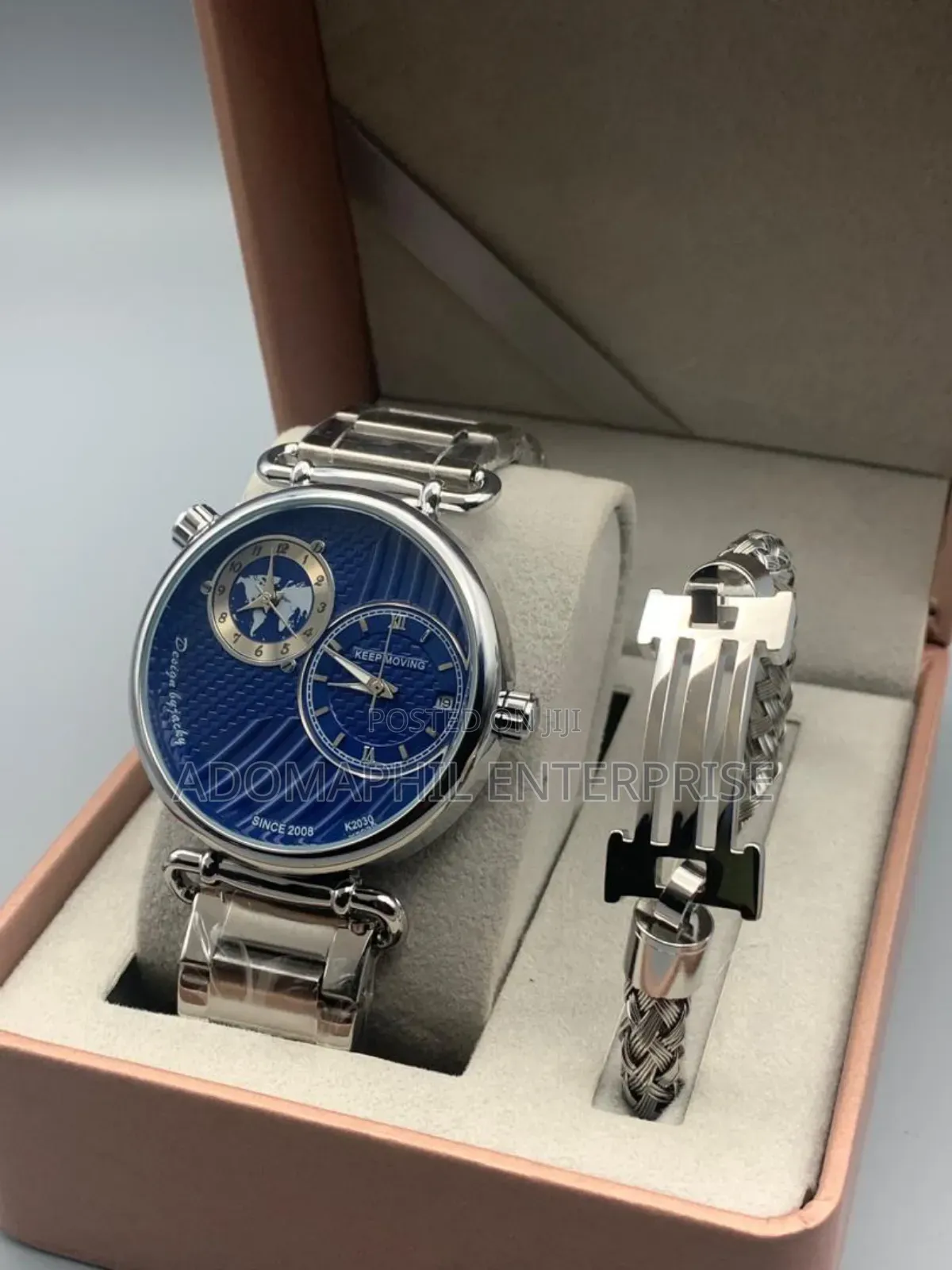Double Time Keep Moving and Bracelet