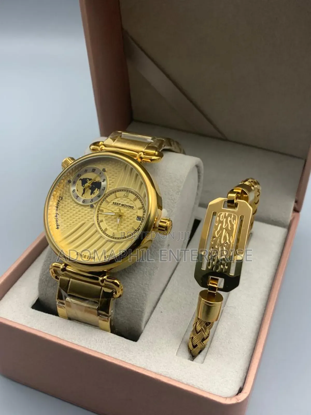 Double Time Keep Moving and Bracelet